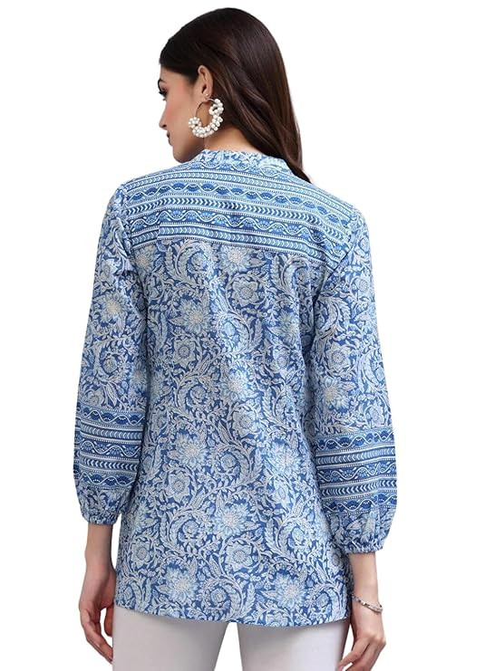 Floral Printed Cotton Regular Fit Top