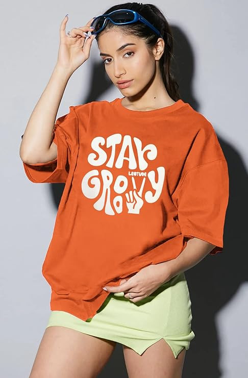 Women's Cottonblend Oversized Fit Combo T-Shirt