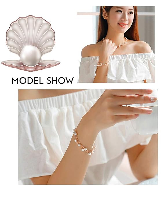 Pearl Multilayer Necklace Earrings & Bracelet