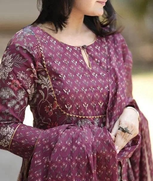 Anarkali Kurta and Pant Set with Dupatta