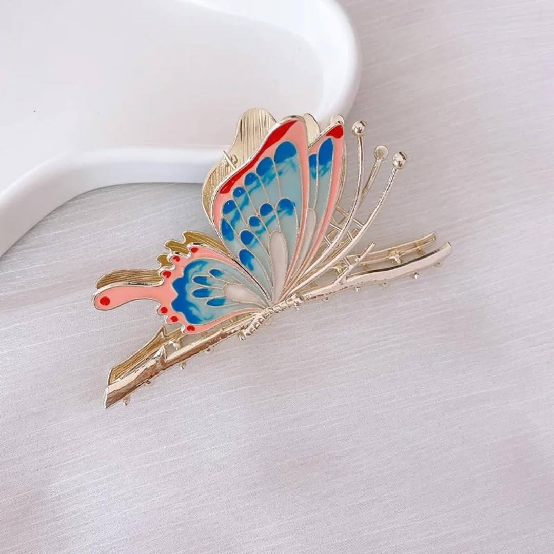 Rhinestone Golden Claw Clip