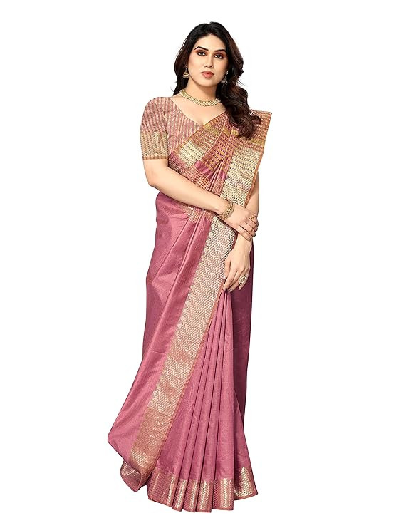 Assam Silk Saree With Unstitched Blouse Piecee