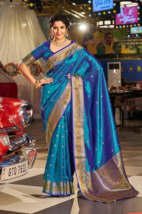 Kanjivaram Silk Saree with Zari Woven Saree