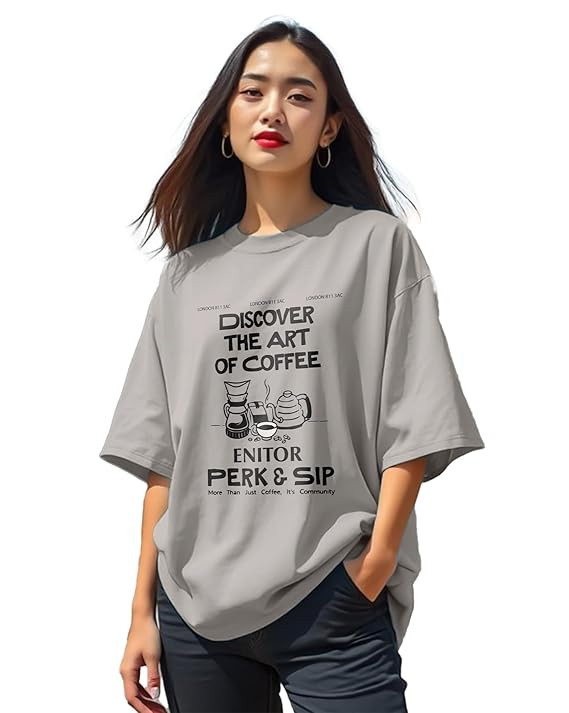 Graphic Printed Loose fit Womens Tshirts