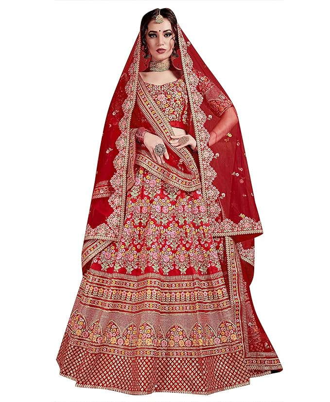 Women's Mulberry Silk Lehenga Choli With Dupatta