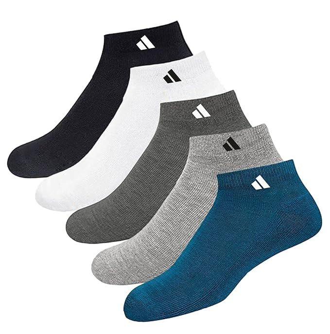 Unisex Cotton Men And Women Solid Ankle Length Socks