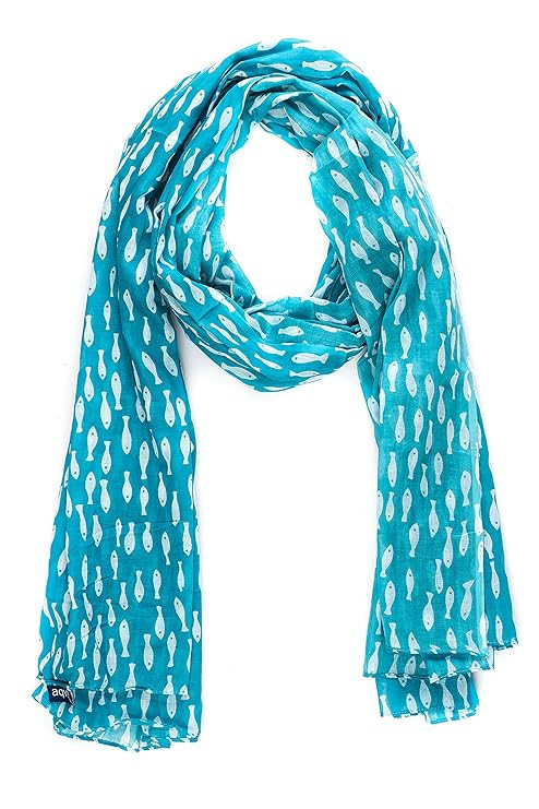 AQVA Printed Cotton Scarf for Women