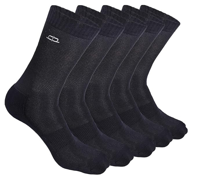 HEELIUM Bamboo Crew Socks for Men | Formal Socks, Full Length | Odour Free &