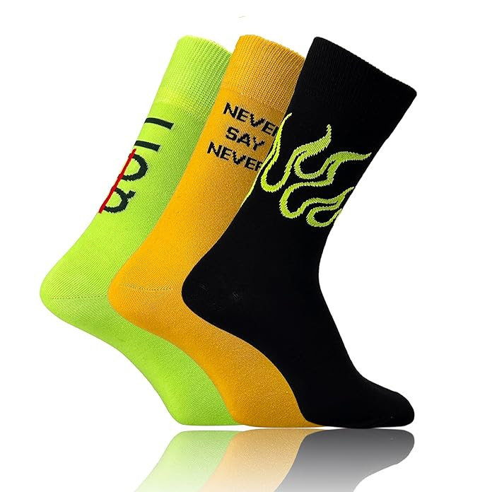 TRAZO Men's Cotton Mid Calf Length Socks