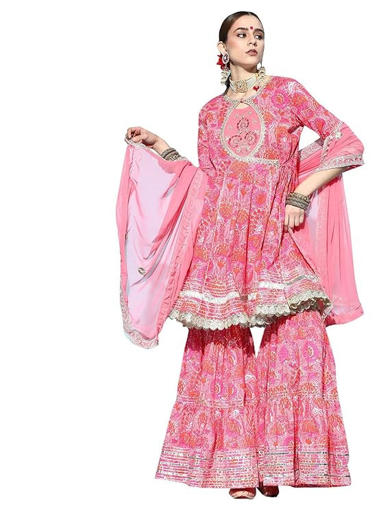 Viscose Rayon Printed Teal Straight Kurta Suit Set with Trousers & Dupatta